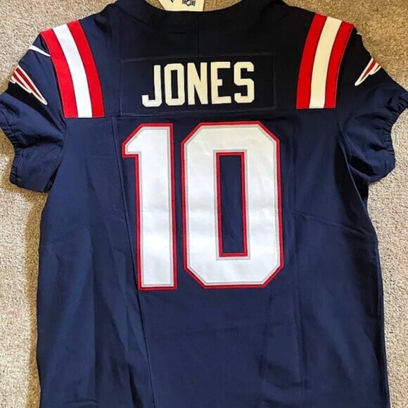 100% AUTHENTIC Nwt Nike New England Patriots Mac Jones Vapor Elite Jersey Sz 48 - Picture 1 of 7